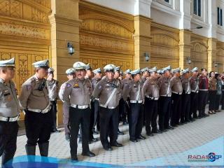 Polresta Deli Serdang Laksanakan Apel Kesiapan Pengamanan Kunjungan Presiden RI